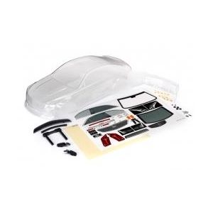 Body, Cadillac CTS-V (clear, requires painting)/ decal sheet (includes side mirr