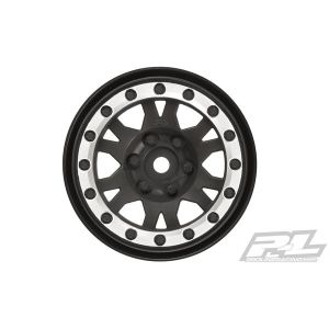 Impulse 1.9" Black/Silver Wheel Crawlers F/R