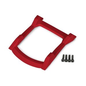 Skid plate, roof (body)/ 3x12mm CS (4) RED, TRX6728R