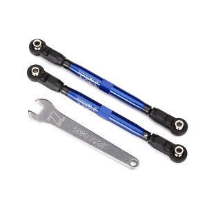 Toe links, front, Unlimited Desert Racer (TUBES blue-anodized, 7075-T6 aluminum,, TRX8547X