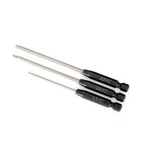 Traxxas Speed Bit Set, hex driver, 3-piece straight (1.5mm, 2.0mm, 2.5mm), 1/4', TRX8715