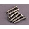 Screws, 3x15mm roundhead machine (6), TRX2563