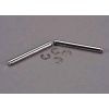 Suspension pins, 31.5mm, chrome (2) w/ E-clips (4), TRX2637