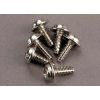 Screws, 3x8mm washerhead self-tapping (6), TRX3290