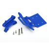 Bumper, front / bumper mount, front / 4x23mm RM (2)/ 3x10mm, TRX3621X