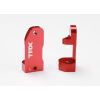 Caster blocks, 30-degree, red-anodized 6061-T6 aluminum (lef, TRX3632X