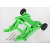 Wheelie bar, assembled (green) (fits Stampede, Rustler, Band, TRX3678A