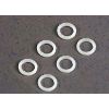 White plastic washers (5x8x1.0mm) (6), TRX3685