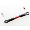 Turnbuckle, aluminum (red-anodized), camber link, front, 39m, TRX3737