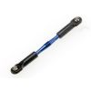 Turnbuckle, aluminum (blue-anodized), camber link, rear, 49m, TRX3738A