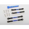 Turnbuckles, aluminum (blue-anodized), camber links, front,, TRX3741A