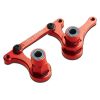 Steering bellcranks, drag link (red-anodized T6 aluminum)/ 5, TRX3743X