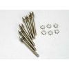 Screws, 3x28mm cap-head machine (hex drive) (6)/ 3x6mm ELW (, TRX3963