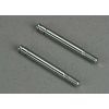 Shock shafts, steel, chrome finish (29mm) (front) (2), TRX4261