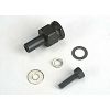 Adapter nut, clutch/ 3x10mm cap screw/washer/ split washer (, TRX4844