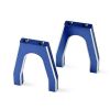 Servo mounts, throttle/ brake (machined aluminum) (blue) (f&, TRX4919X