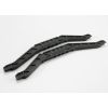 Chassis braces, lower (black) (for long wheelbase chassis) (, TRX4963