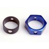 Brake adapter, hex aluminum (blue), TRX4966