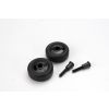 Wheels (4)/ Axles (2), for Maxx wheelie bar, TRX4976