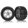 Tires & wheels, assembled, glued (Split-Spoke satin-finish w, TRX5174A