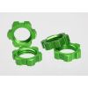 Wheel nuts, splined, 17mm (green-anodized) (4), TRX5353A