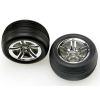 Tires & wheels, assembled, glued (2.8) (Jato Twin-Spoke whee, TRX5574R