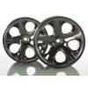 Wheels, All-Star 2.8 (black chrome) (nitro rear/ electric fr, TRX5576A