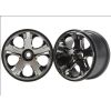 Wheels, All-Star 2.8 (black chrome) (nitro front) (2), TRX5577A