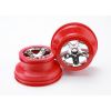 Wheels, Sct Chrome, Red Beadlo, TRX5870