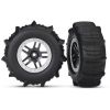 Tires & Wheels, Assembled, Glued Paddle (Sct Split- Black,, TRX5891