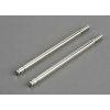 Shock shafts, steel, chrome finish (front) (2), TRX6096