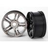 Wheels, split-spoke (black chrome) (rear) (2), TRX6476