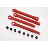 Push rod (molded composite) (4)/ hollow balls (8) (1/16 Slas, TRX7018