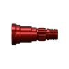 Stub axle, aluminum, red-anod ized (1), TRX7753R