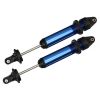 Shocks, GTX, aluminum, blue-anodized (fully assembled w/o sp, TRX7761