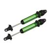 Shocks, GTX, aluminum, green-anodized (fully assembled w/o s, TRX7761G