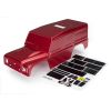 Body, Land Rover Defender, red (painted)/ decals, TRX8011R