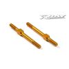 Alu Adj. Turnbuckle M3 L/R 39 Mm - Orange - Swiss 7075 T6 (2, X302612-O