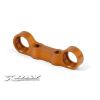 ALU STEERING PLATE FOR DUAL SERVO SAVER - ORANGE, X302545-O