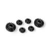 GRAPHITE GEAR DIFF BEVEL & SATELLITE GEARS (2+4) - LOWER, X304932