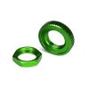 Servo saver nuts, aluminum, green-anodized (hex (1) serrated, TRX8345G