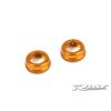 T4 ALU SHOCK CAP-NUT WITH VENT HOLE - ORANGE (2), X308353-O