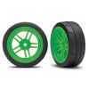 Tires and wheels, assembled, glued (split-spoke green VXL, TRX8373G