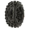 Bow-Tie Off-Road Tires Mounted on Black Desperado Front Whee, PR1150-13