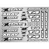 XRAY T4 STICKER FOR BODY - WHITE, X397326