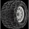 Trencher X 3.8 (Traxxas Style Bead) All Terrain Tires Mounted on F-11 Stone Gray