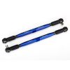 Toe links, X-Maxx (TUBES blue-anodized, 7075-T6 aluminum, stronger than titanium