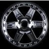 Desperado 2.8 (Traxxas Style Bead) Black Chrome Front Wheel, PR2728-11