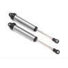 Shocks, GTR, 160mm, silver aluminum (fully assembled w/o springs) (rear, no thre