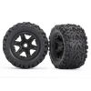 Tires & wheels, assembled, glued (black wheels, Talon EXT tires, foam inserts) (